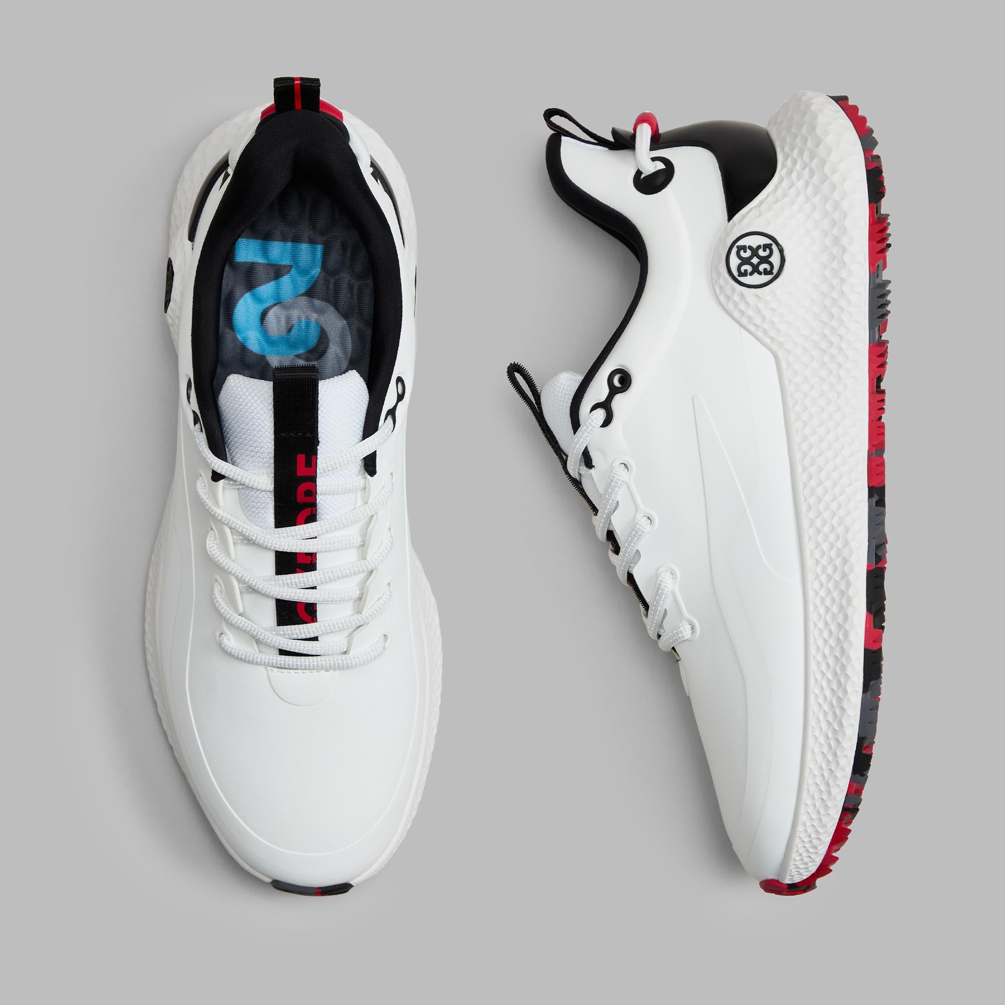 G/FORE MG4+O2 Camo Sole Spikeless Mens Golf Shoe Snow/Onyx